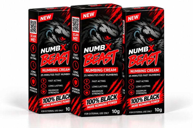 TKTX Black 100% Numbing Cream - 3 Pack
