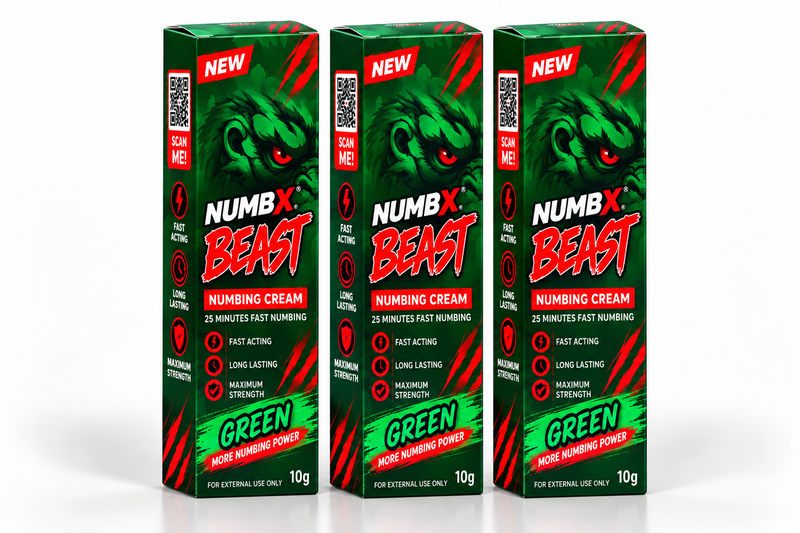 TKTX Green 60% Numbing Cream - 3 Pack
